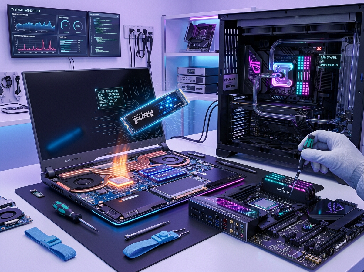 Reparación y Mantenimiento de Laptops y PC Gamer en Santa Tecla